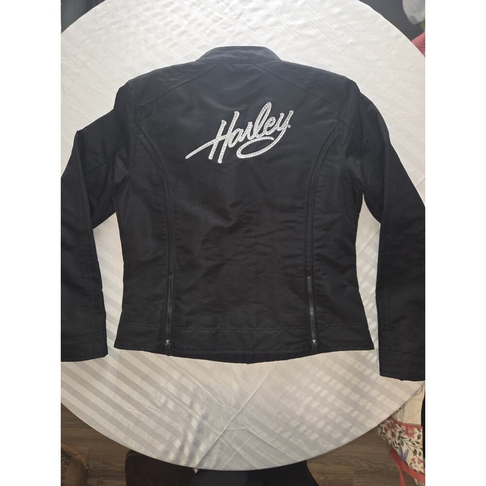 Harley Davidson Full Zip Jacket Size Small Bedazzled